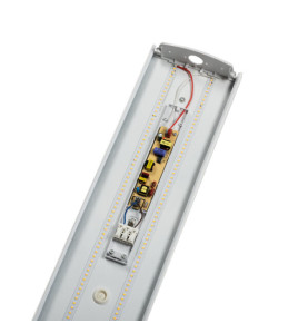 Luminaire 60cm linéaire LED MEBA LED IP54 - 20W, 4000K, 2600lm, Classe I, IP54