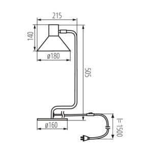 Lampe de table NEDIA E14 - Éclairage orientable et design épuré