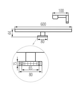 Applique LED ASTIM LED IP44 - 12W, 1450 lm, 4000K, IP44