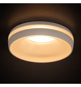 Support de Spot Blanc ELICEO 10W MAX - Effet lumineux original avec anneaux décoratifs