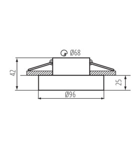 Support de Spot Blanc ELICEO 10W MAX - Effet lumineux original avec anneaux décoratifs