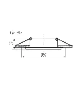 Spot LIGLO DSO 10W MAX GU10 Aluminium Classe II/III IP20