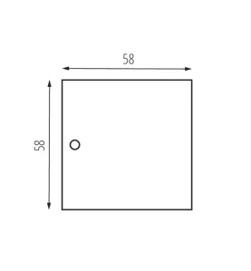 Accessoire pour système de rails TEAR N RC - Blanc, 58 x 58 mm, Acier