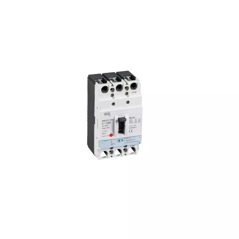 Disjoncteur Compact MCCB KMCCB - 125A, IP20, 50Hz, 800V, 380/415V, 8000V