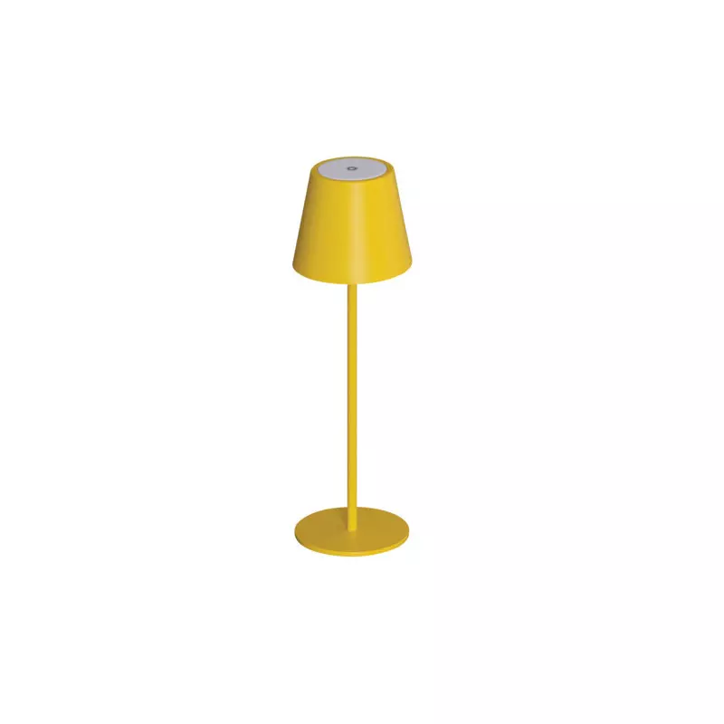 Lampe de table jaune LED INITA IP54 - Éclairage sans fil polyvalent