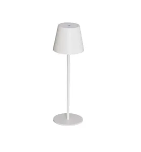 Lampe de table blanche avec batterie LED INITA IP54 - 22W, 3000K, 165lm