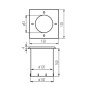 Luminaire encastré de sol BERG AD - IP67, GU10, Acier Inoxydable