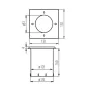 Luminaire encastré de sol BERG AD - IP67, GU10, Acier Inoxydable