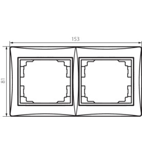 Cadre double horizontal DOMO - 81 x 152 mm - Matériaux PC