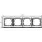 Cadre quadruple horizontal DOMO - 81mm x 294mm - PC