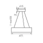 Luminaire suspendu JASMIN C - 40W, E27, Classe I, IP20, 200-240V AC