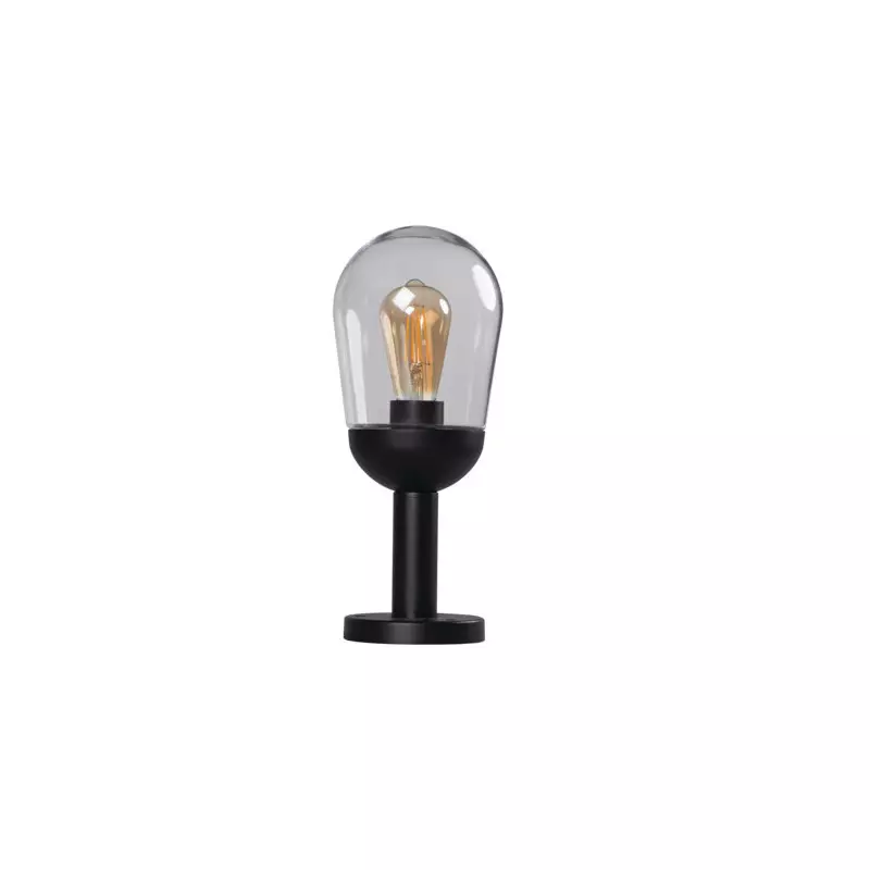 Luminaire extérieur E27 avec abat-jour en verre IP44 - LIEGO