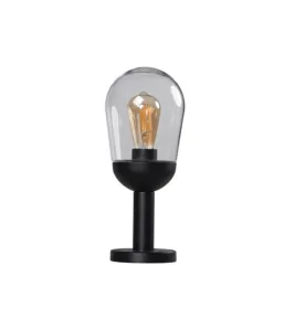 Luminaire extérieur E27 avec abat-jour en verre IP44 - LIEGO