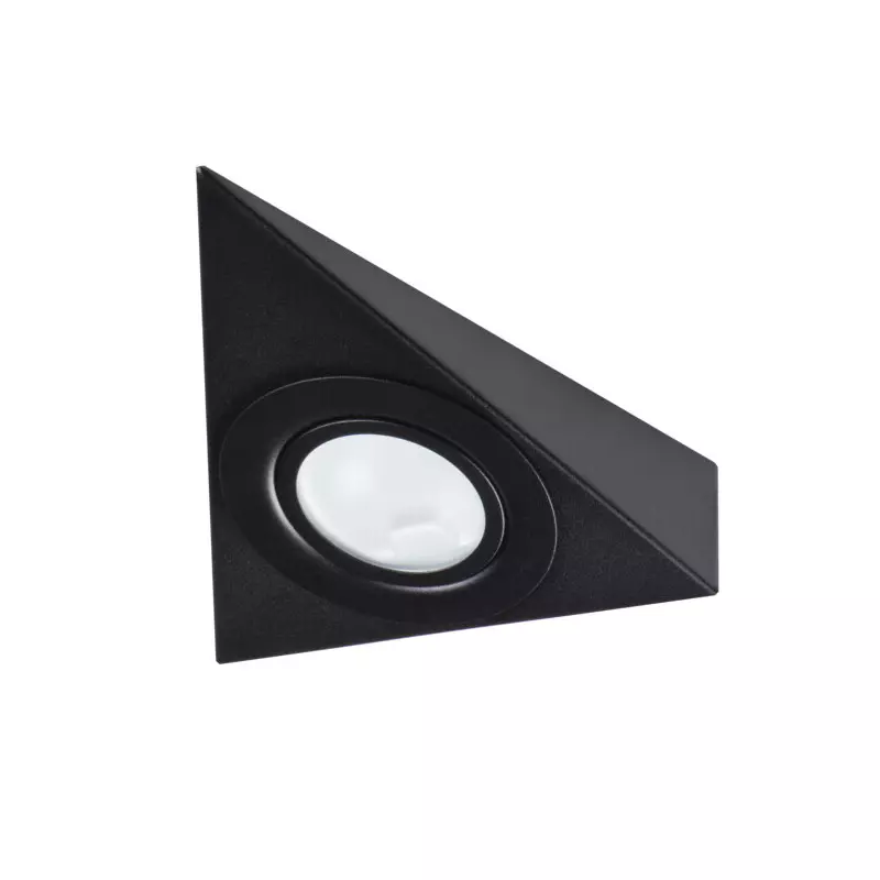 Luminaire encastré noir ZEPO 10W MAX, culot G4, IP20, 12V AC/DC