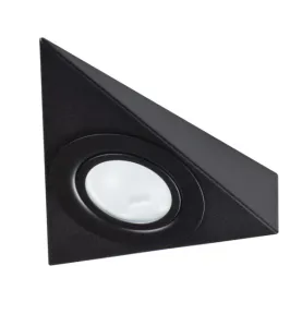 Luminaire encastré noir ZEPO 10W MAX, culot G4, IP20, 12V AC/DC