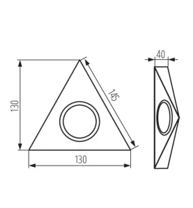 Luminaire encastré blanc pour meuble Kanlux ZEPO - Culot G4, Classe III, IP20