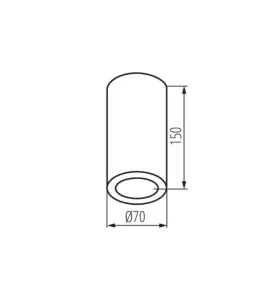 Plafonnier AQILO IP65 - Éclairage d'accentuation étanche 10W MAX