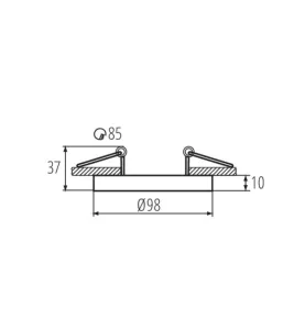 Spot TINY BORD - 10W MAX, 12V AC/DC, 220-240V AC, IP20, Gx5,3/GU10