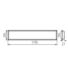 Panneau lumineux LED encastré BLINGO LED - 34W, 4000K, 4080lm, IP20, 5 ans de garantie