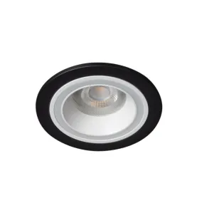 Support de spot rond noir et blanc FELINE DSO Gx5,3/GU10