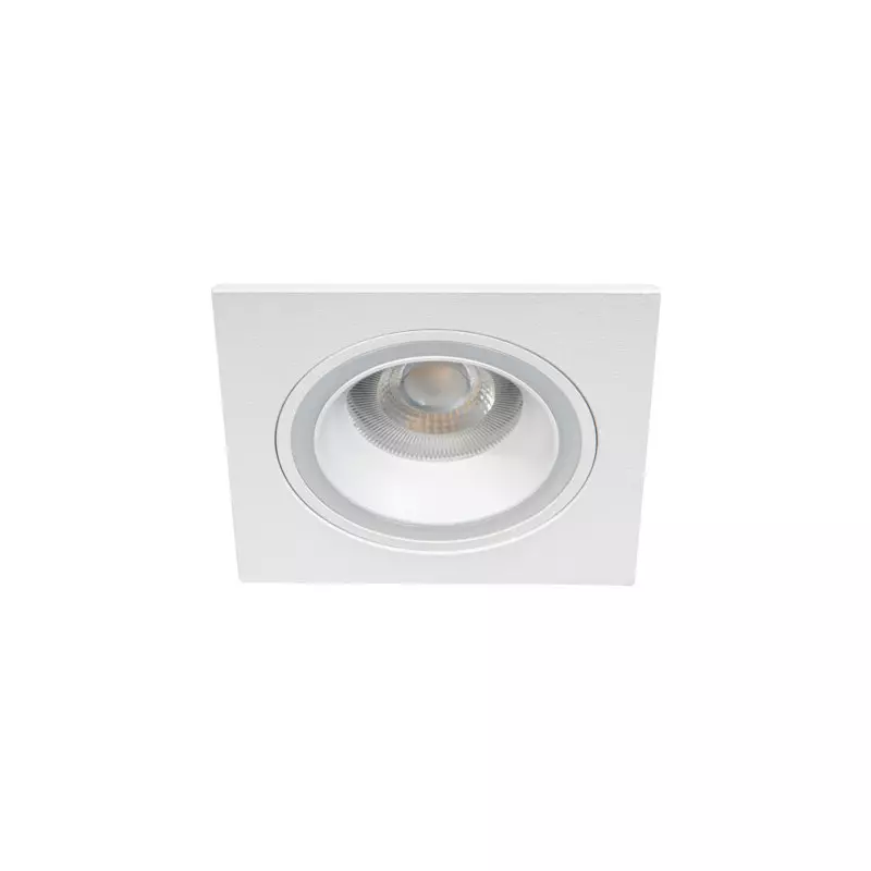 Support de Spot FELINE DSL - Spot LED Carré blanc Culot GU10 ou GU5.3