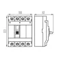 Disjoncteur Compact MCCB KMCCB 125A IP20 800V 50Hz