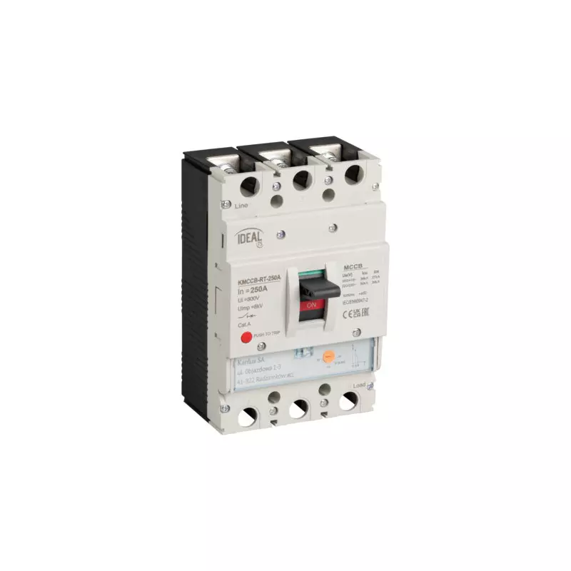 Disjoncteur compact MCCB KMCCB - 250A, IP20, 50Hz, 800V, 380/415V