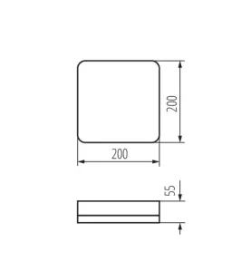 Plafonnier LED IPER LED - 19W, Blanc Naturel, IP65, Classe II