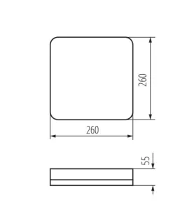 Plafonnier LED IPER LED - 26W, 3100 lm, 4000K, IP65, IK10, 5 ans de garantie