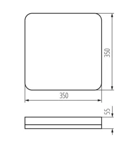 Plafonnier LED IPER LED - 35W, 4200 Lumens, IP65, Détecteur de mouvement