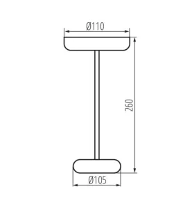 Lampe de table LED FLUXY IP44 - Éclairage sans fil et rechargeable