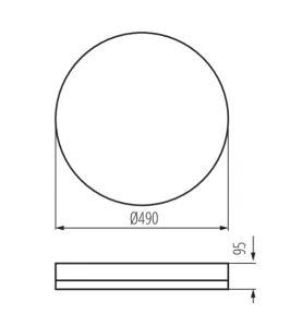 Plafonnier LED ARVOS 37W - Changement de couleur et d'intensité par télécommande