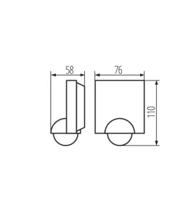 Détecteur de mouvement PIR SENSQUARE - 360° - IP54 - 1200VA