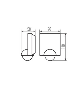 Détecteur de mouvement PIR SENSQUARE - Angle 360°, Portée 8m, IP54