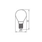 Ampoule LED E14 Filament 4,6W Blanc Chaud 2700K 470lm