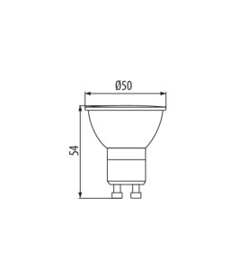 Source lumineuse LED GU10 2,7W - Blanc du Jour, 220lm, 5000K, 15000h