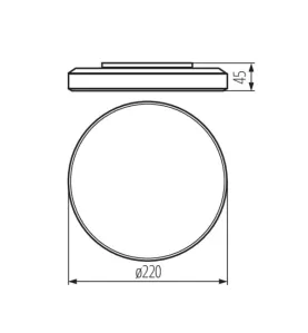 Plafonnier LED DUNO PRO - 1500 Lm, IP54, 4000K, 15W