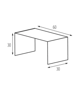 Accessoire pour système de rails TEAR N RC - Blanc, 30x30x60mm, Acier