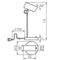 Lampe de table AGZAR E14 - 5W, Classe II, IP20, Orientable 180°