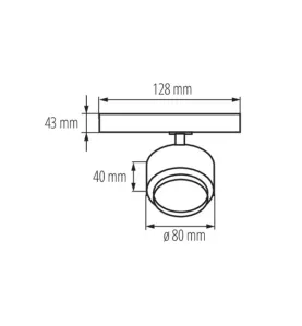 Projecteur sur rail LED 18W - Éclairage directionnel haute performance