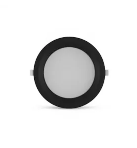 Collerette incurvée noir pour downlight CYNIUS 21-24W - Ø226mm - IP20 - CE & ROHS