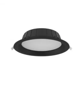 Collerette incurvée noir pour downlight CYNIUS 21-24W - Ø226mm - IP20 - CE & ROHS