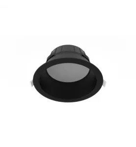 Collerette basse luminance noir - Downlight CYNIUS 15W - Ø176mm - IP20