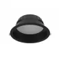 Collerette basse luminance noir pour downlight CYNIUS 21-24W - Ø226mm - IP20