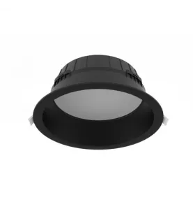 Collerette basse luminance noir pour downlight CYNIUS 21-24W - Ø226mm - IP20