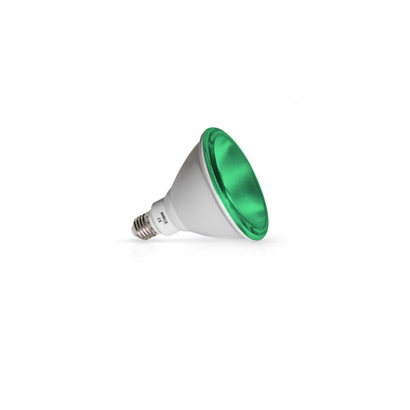 Ampoule LED E27 PAR38 16W Vert - 30000h - IP65 - 38° - Ø122mm