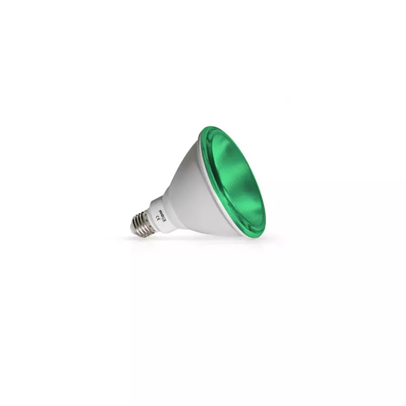 Ampoule LED E27 PAR38 16W Vert - 30000h - IP65 - 38° - Ø122mm