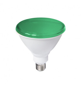 Ampoule LED E27 PAR38 16W Vert - 30000h - IP65 - 38° - Ø122mm