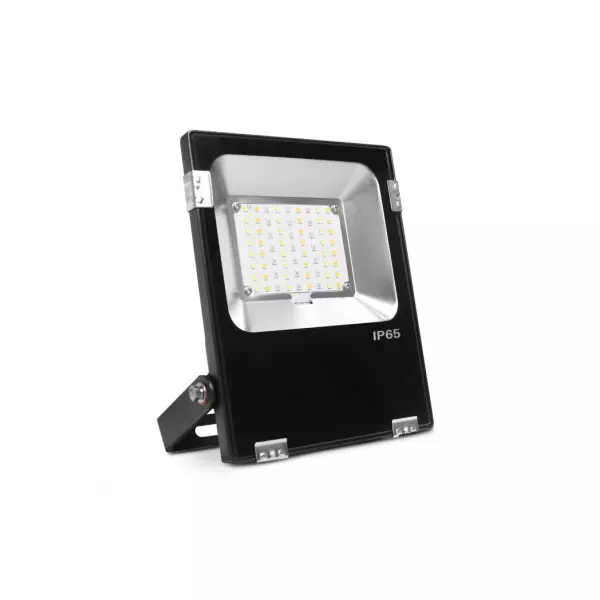 Projecteur Extérieur LED Noir - 20W - RGB+CCT - IP65 - 2200lm - Dimmable