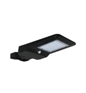 Tête de lampadaire solaire - 40W - 4000K - 6000lm - IP65 - Noir